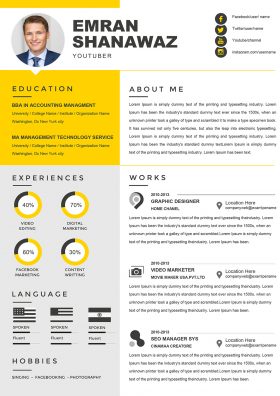 Professional HR Management Resume template